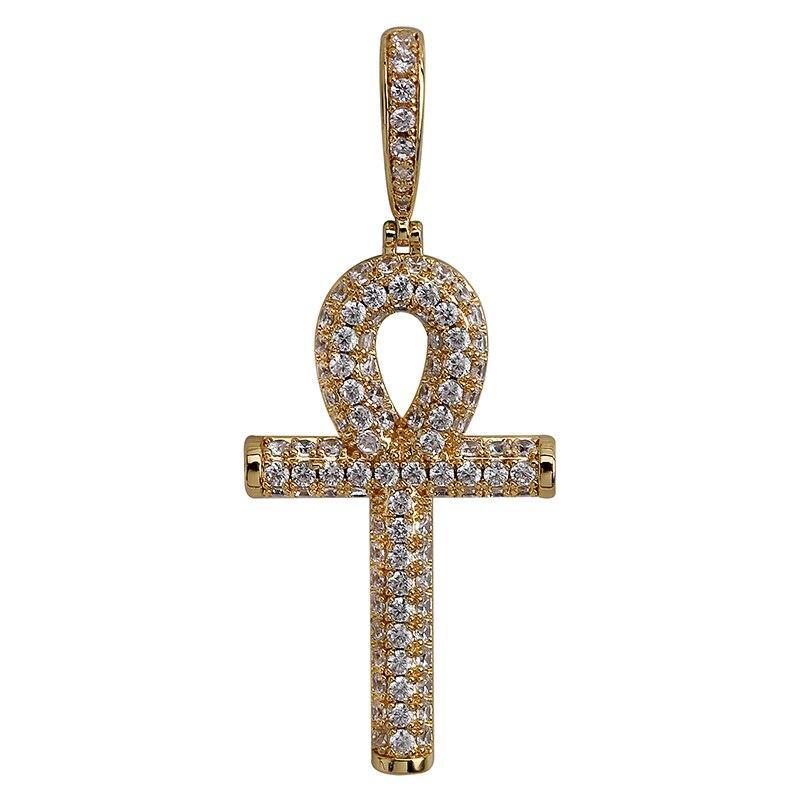 Ankh Cross Pendant 18K - ICECI