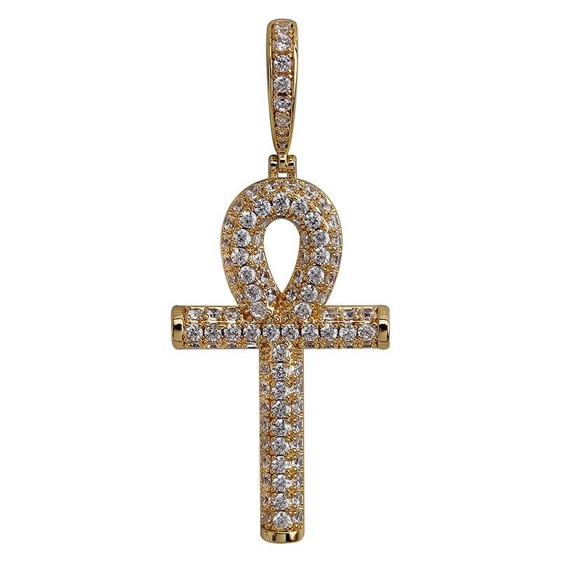 Ankh Cross Pendant 18K - ICECI