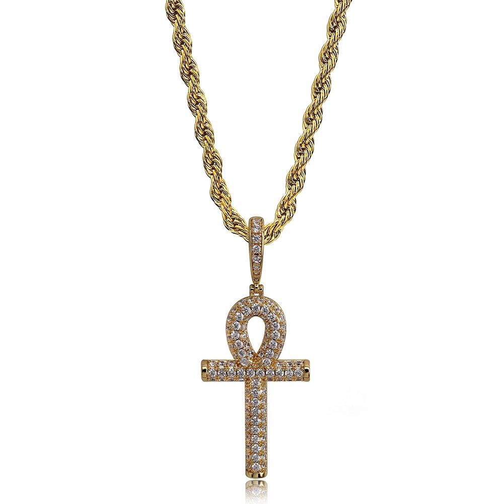 Ankh Cross Pendant 18K - ICECI