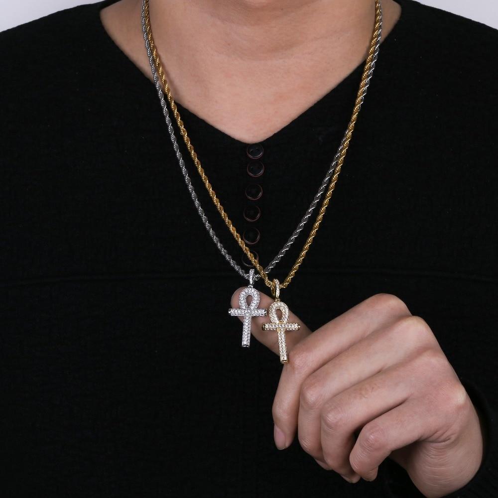 Ankh Cross Pendant 18K - ICECI