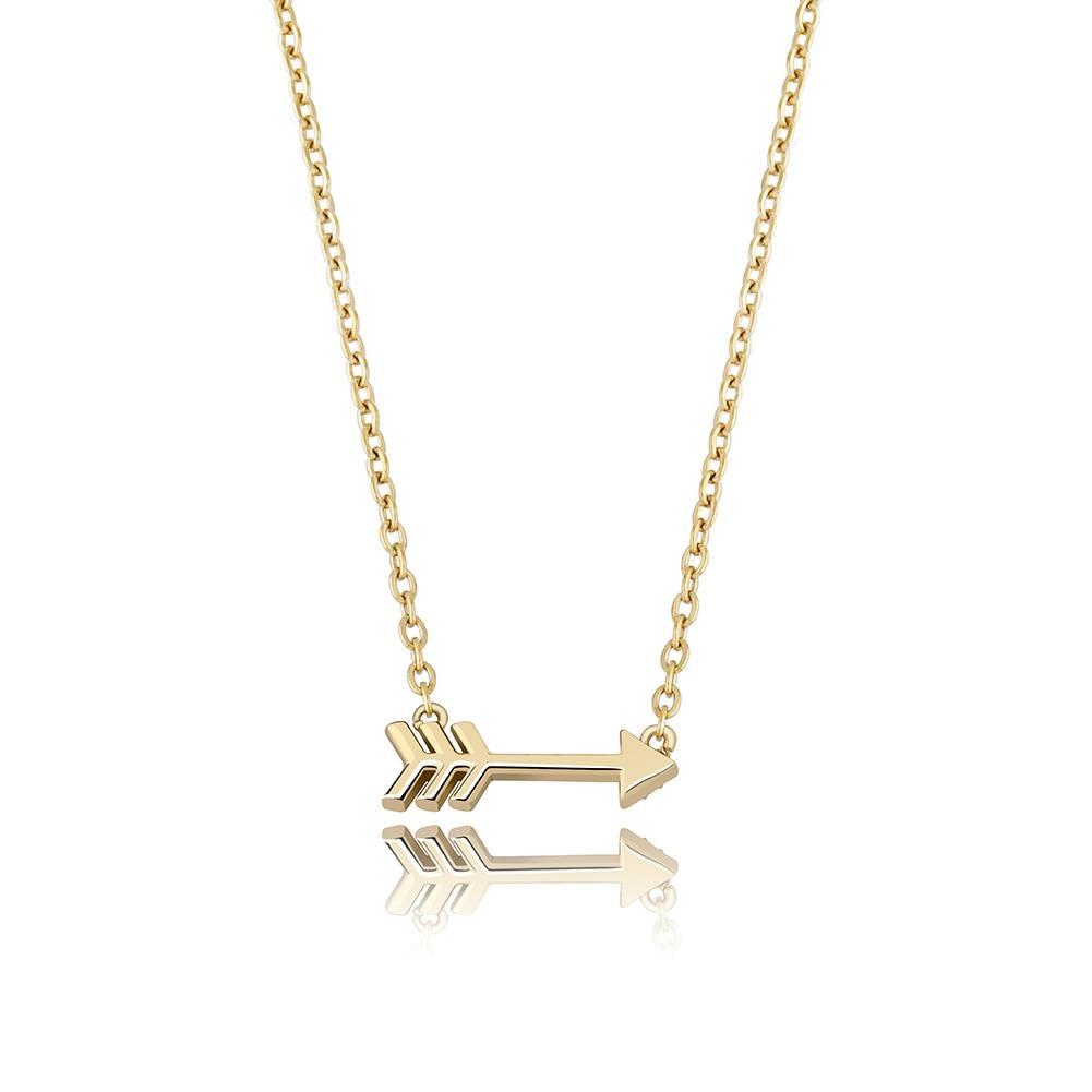 Arrow Pendant 14K x Sterling Silver - ICECI