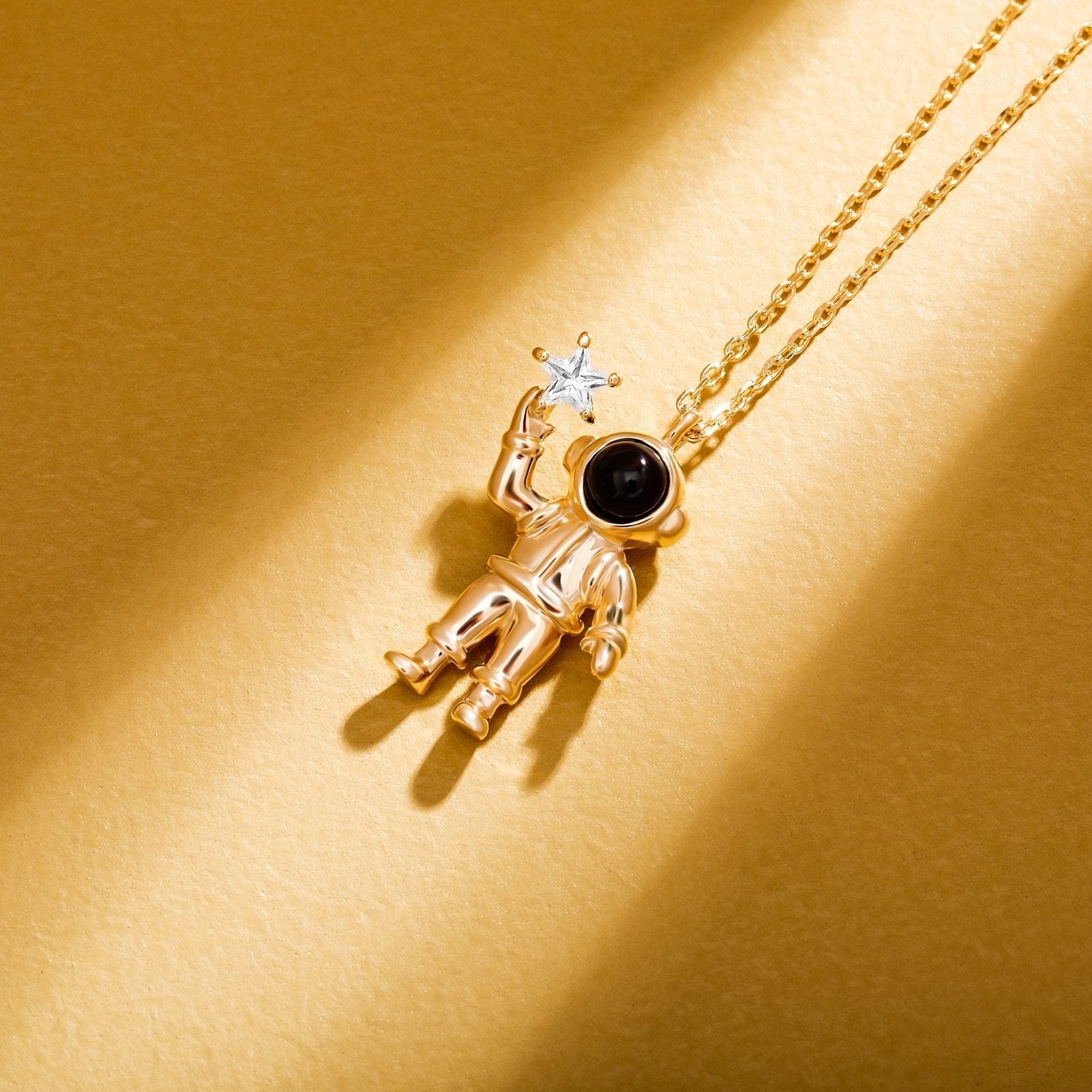 Astronaut Pendant 14K x Sterling Silver - ICECI