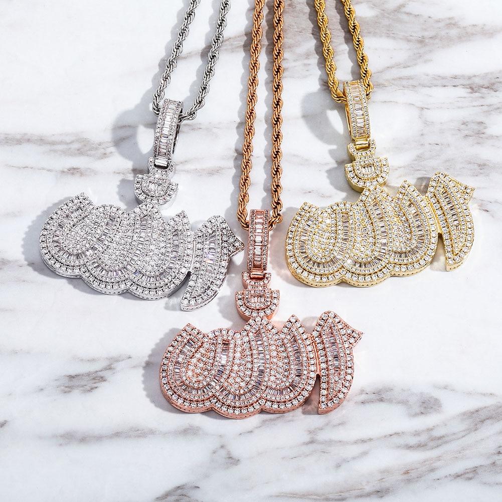 Baguette Allah Pendant 14K - ICECI