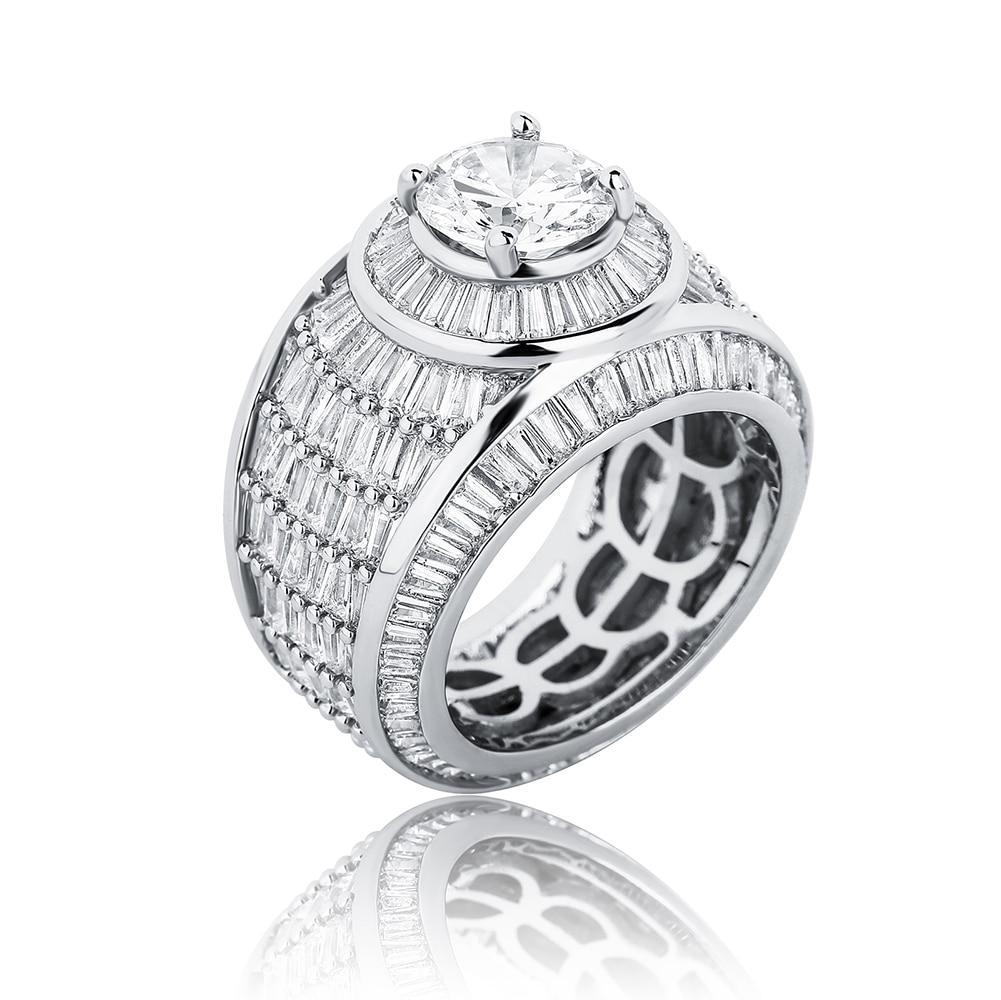 Baguette Cluster Ring 14K - ICECI