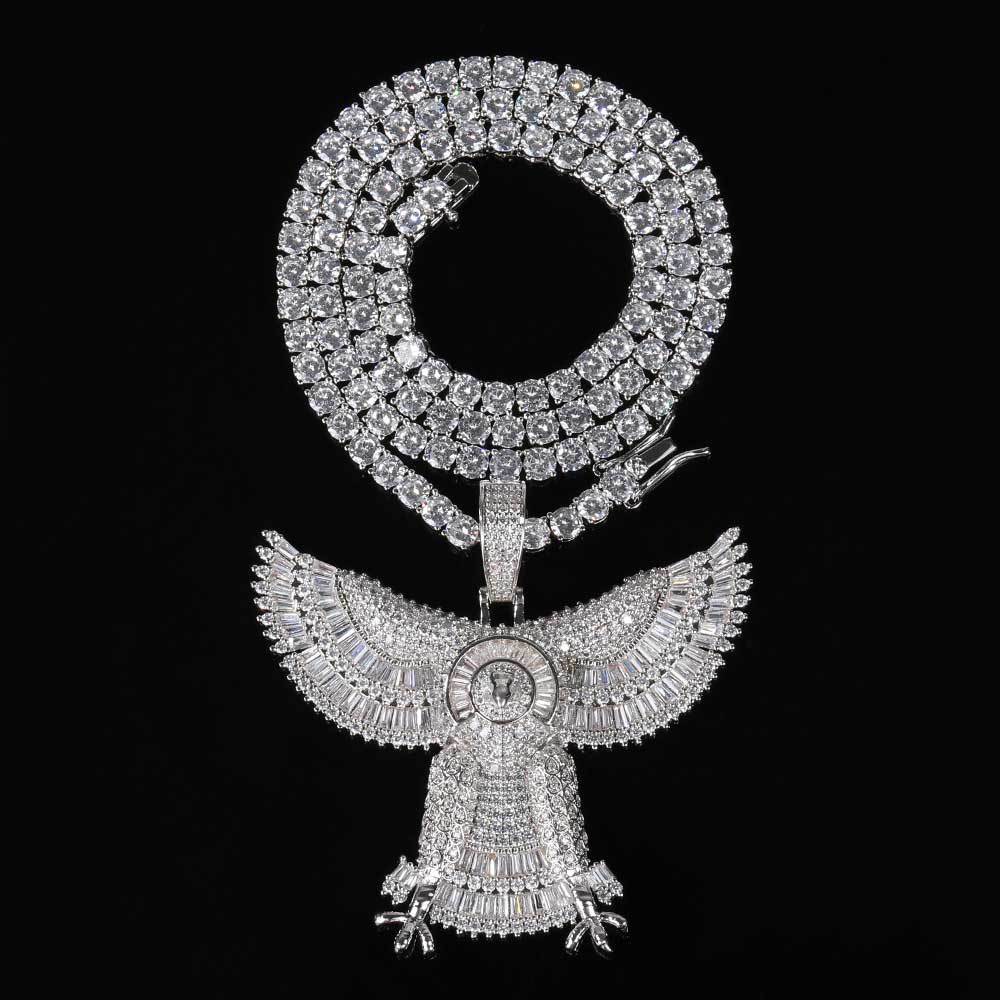 Baguette Eagle Pendant 14K - ICECI