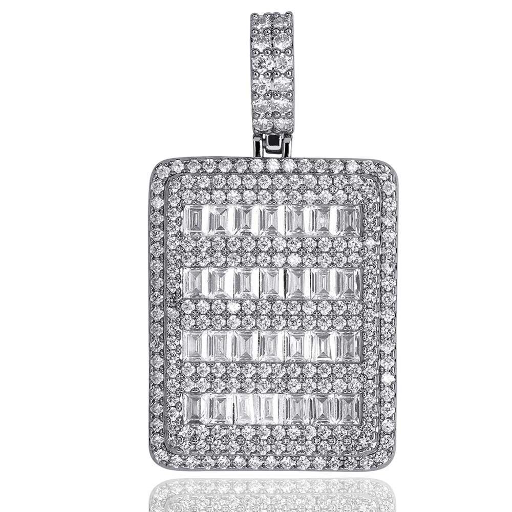 Baguette Iced Cube Pendant 14K - ICECI