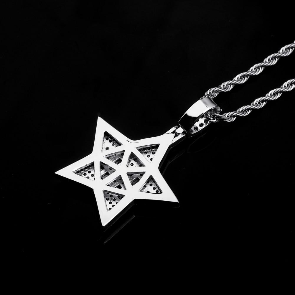 Baguette Star Pendant 14K - ICECI