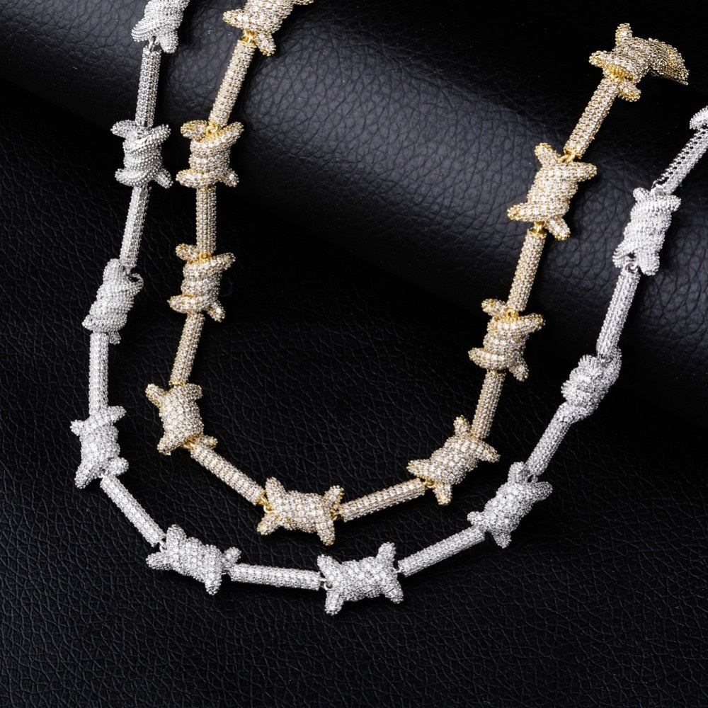 Barbed Wire Chain 14K - ICECI