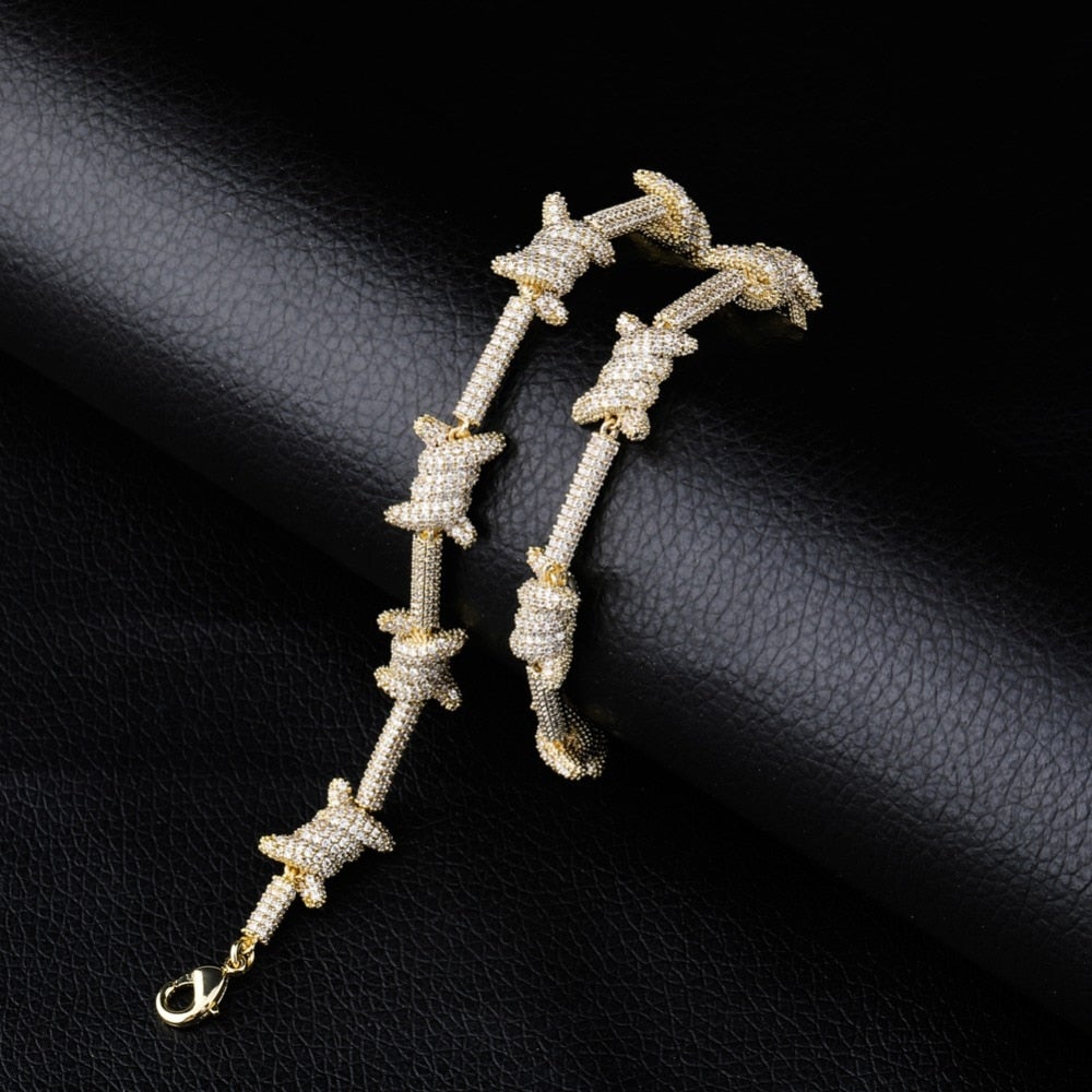 Barbed Wire Chain 14K - ICECI