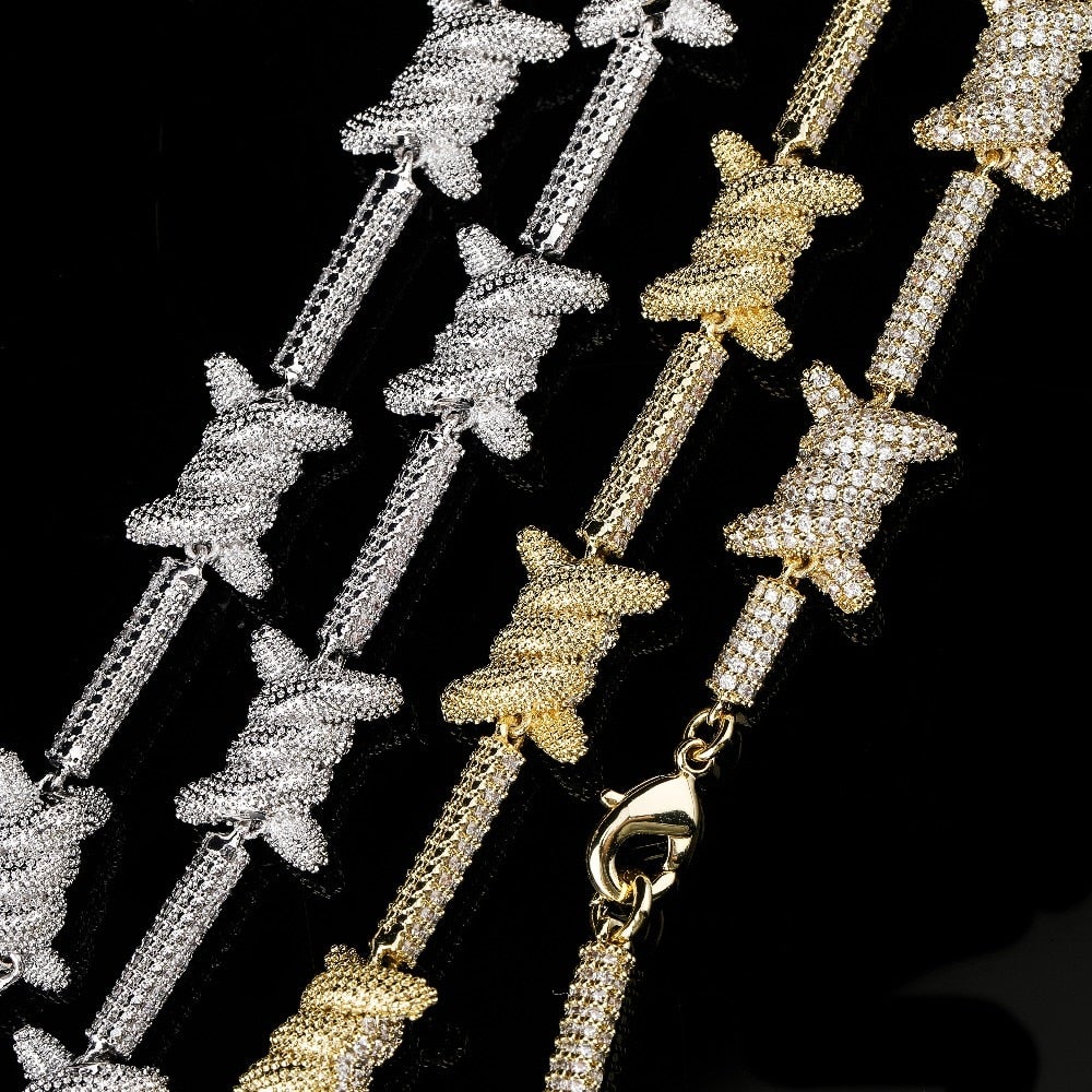 Barbed Wire Chain 14K - ICECI
