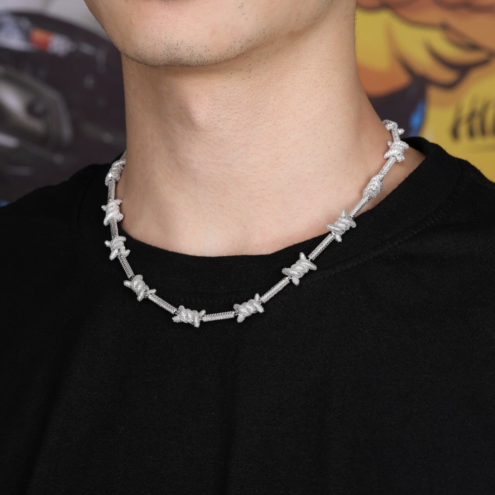 Barbed Wire Chain 14K - ICECI