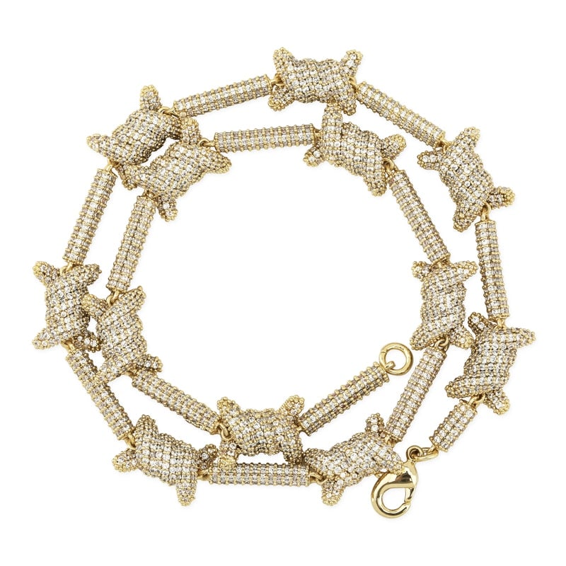 Barbed Wire Chain 14K - ICECI