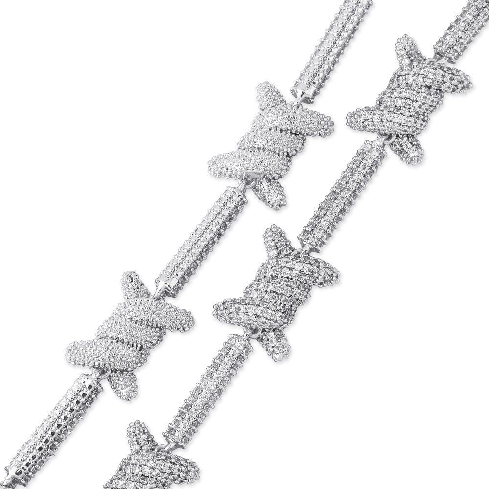 Barbed Wire Chain 14K - ICECI