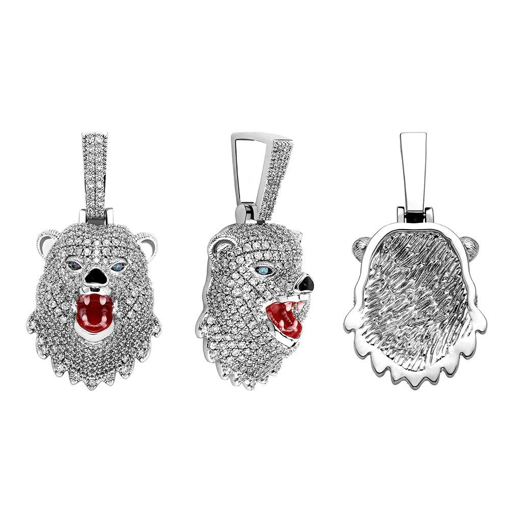 Bear Head Pendant 14K - ICECI