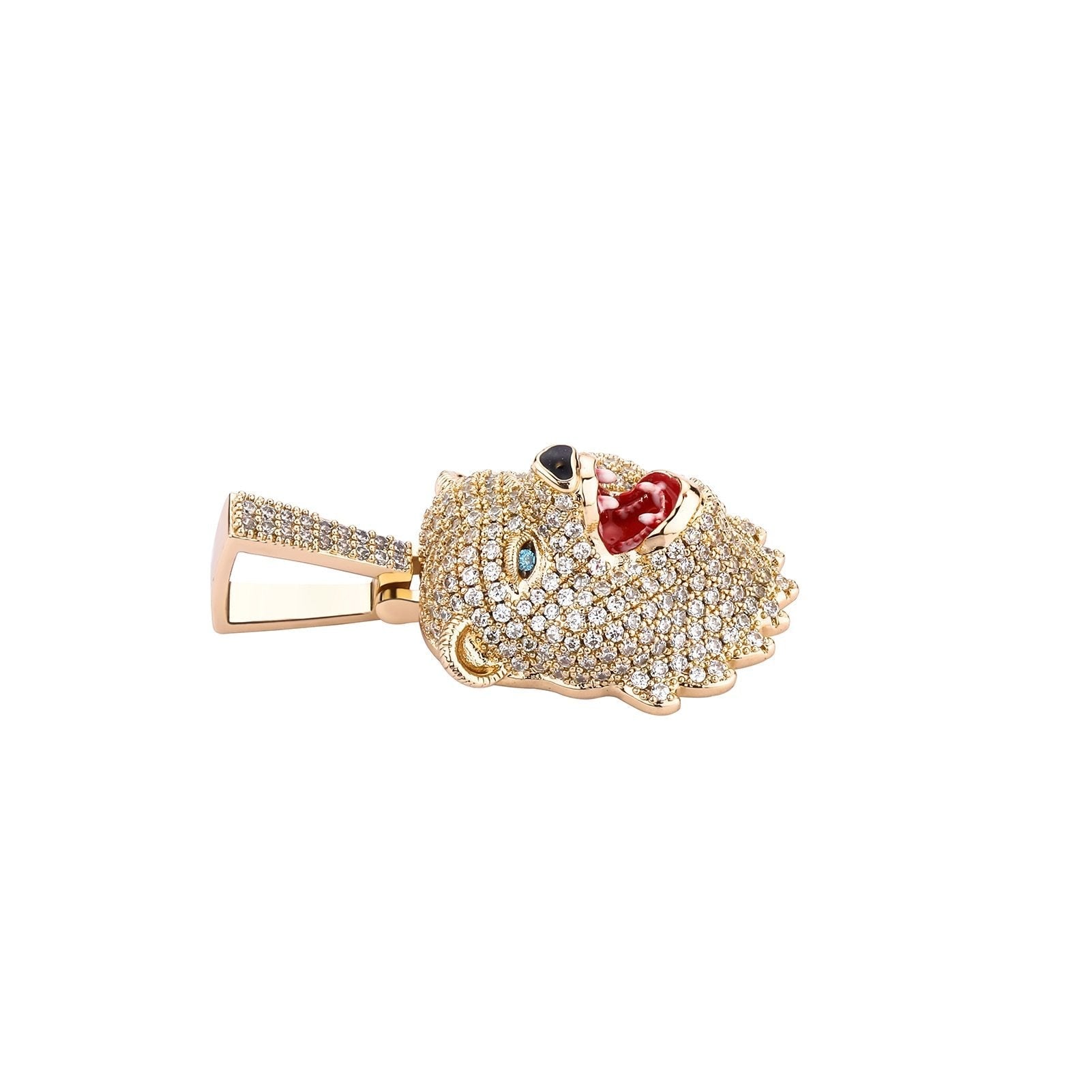 Bear Head Pendant 14K - ICECI
