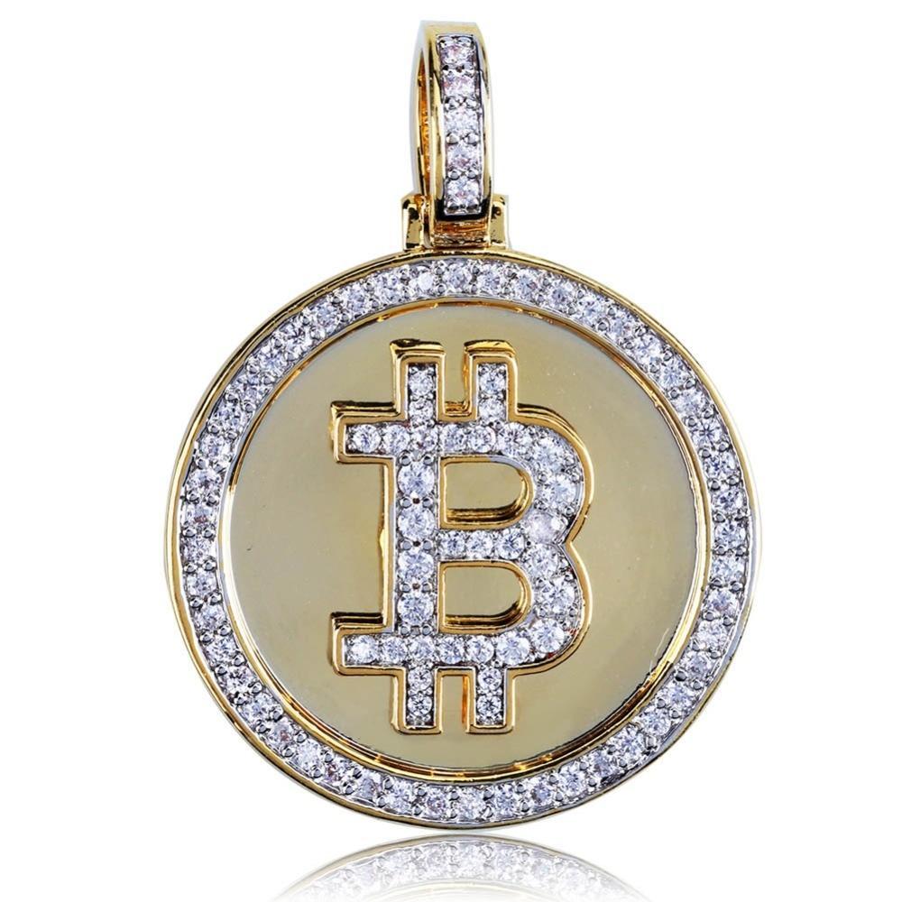 Bitcoin Pendant 18K - ICECI