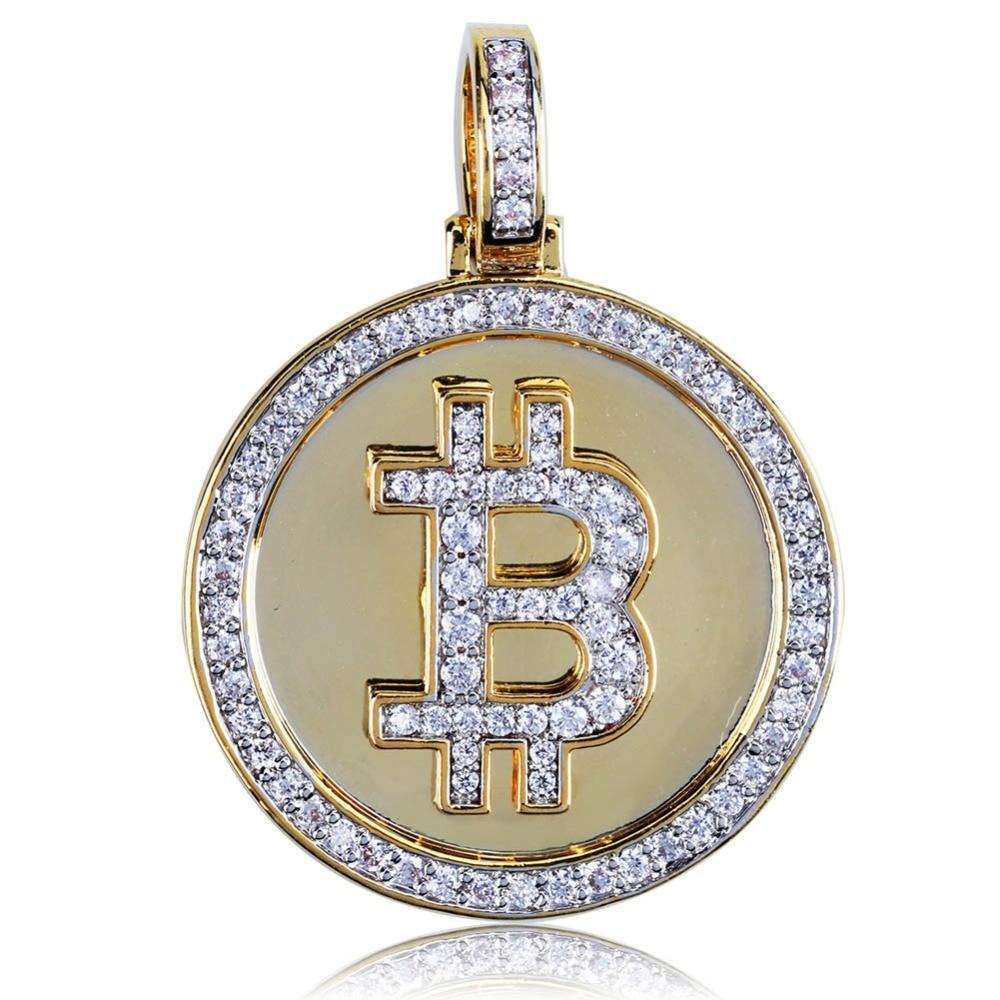 Bitcoin Pendant 18K - ICECI