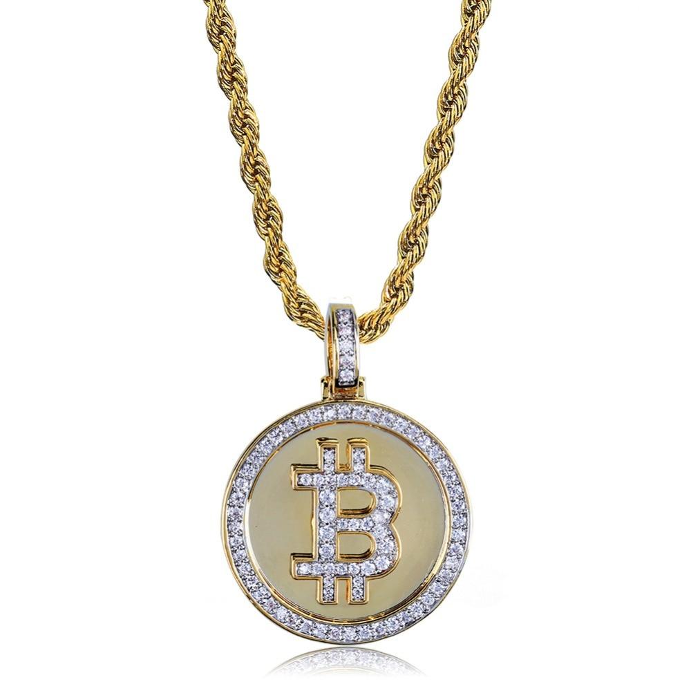 Bitcoin Pendant 18K - ICECI
