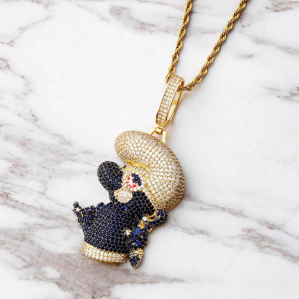 Blue Cartoon Pendant 14K - ICECI