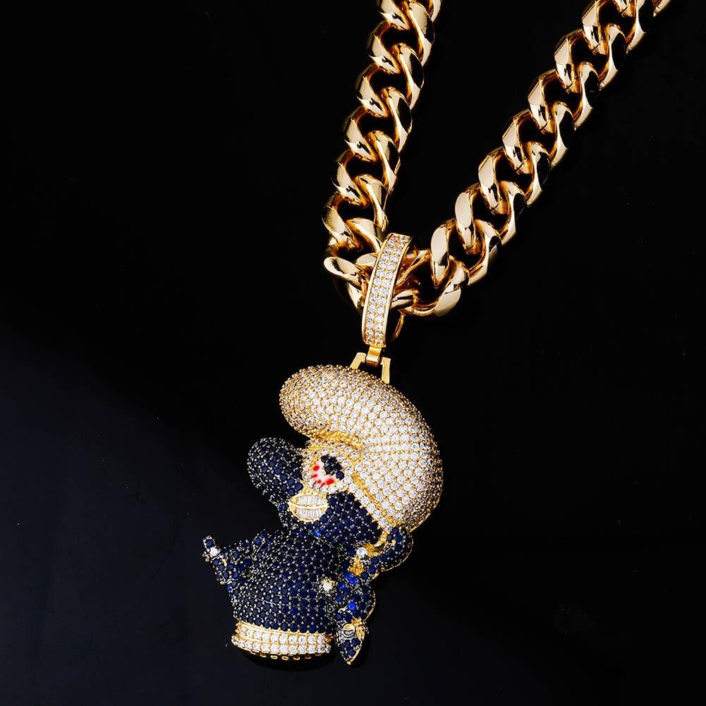 Blue Cartoon Pendant 14K - ICECI