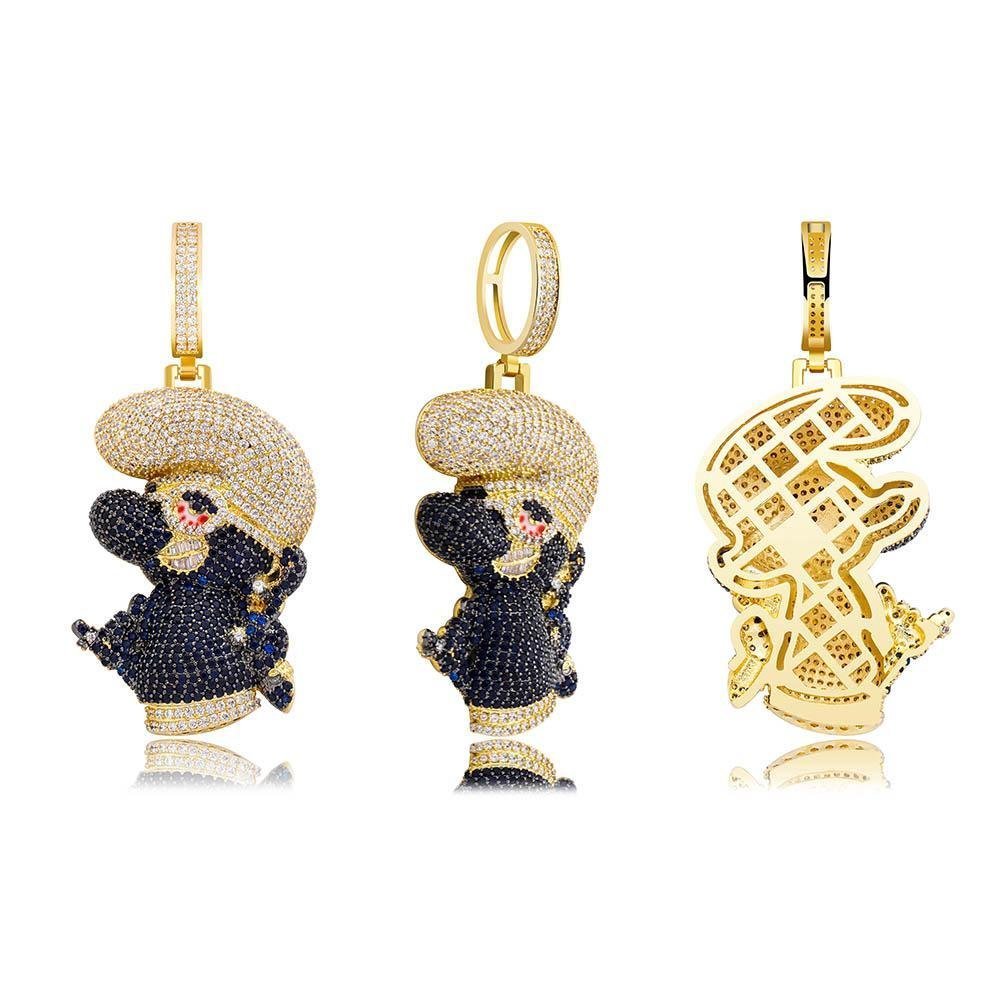 Blue Cartoon Pendant 14K - ICECI