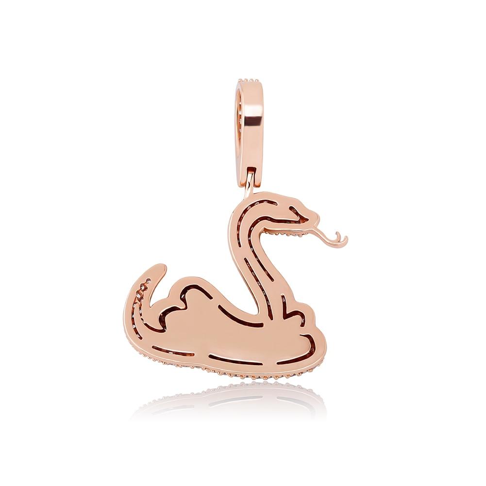 Blue Eyed Snake Pendant 14K - ICECI