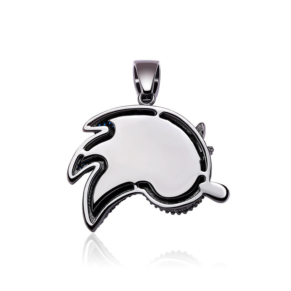 Blue Hedgehog Pendant 18K - ICECI