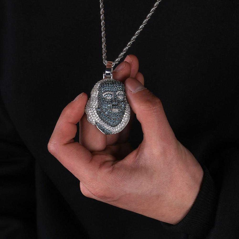 Blueface Benjamin Franklin Pendant 18K - ICECI