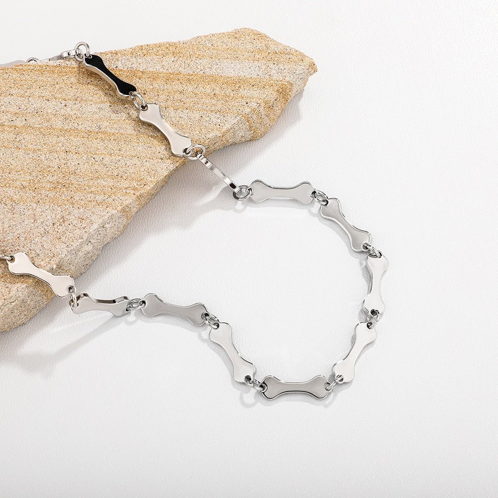 Bone Choker Necklace 14K - ICECI
