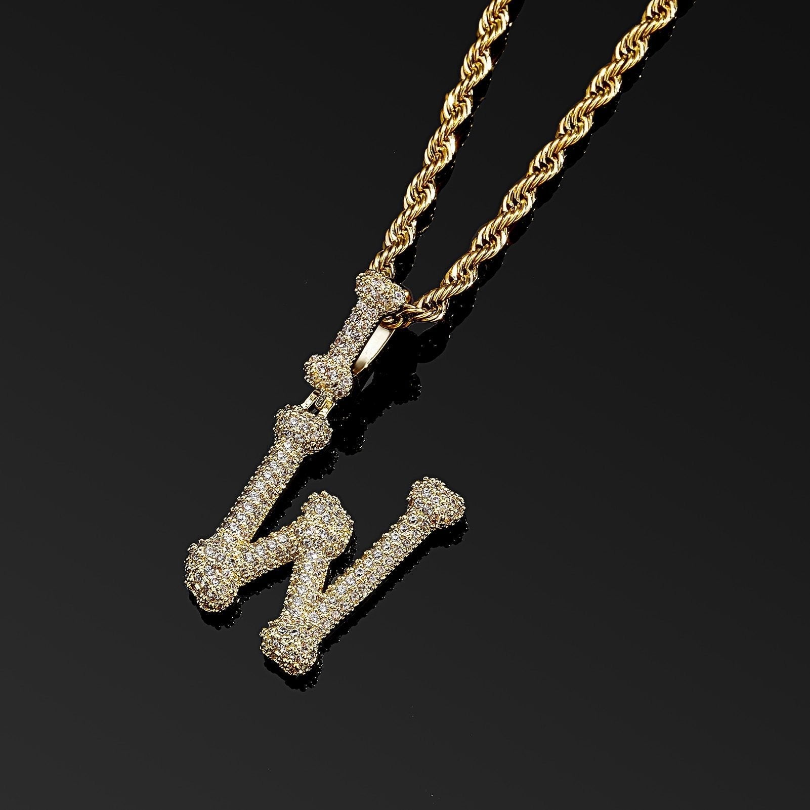 Bone Letter Pendant 14K - ICECI
