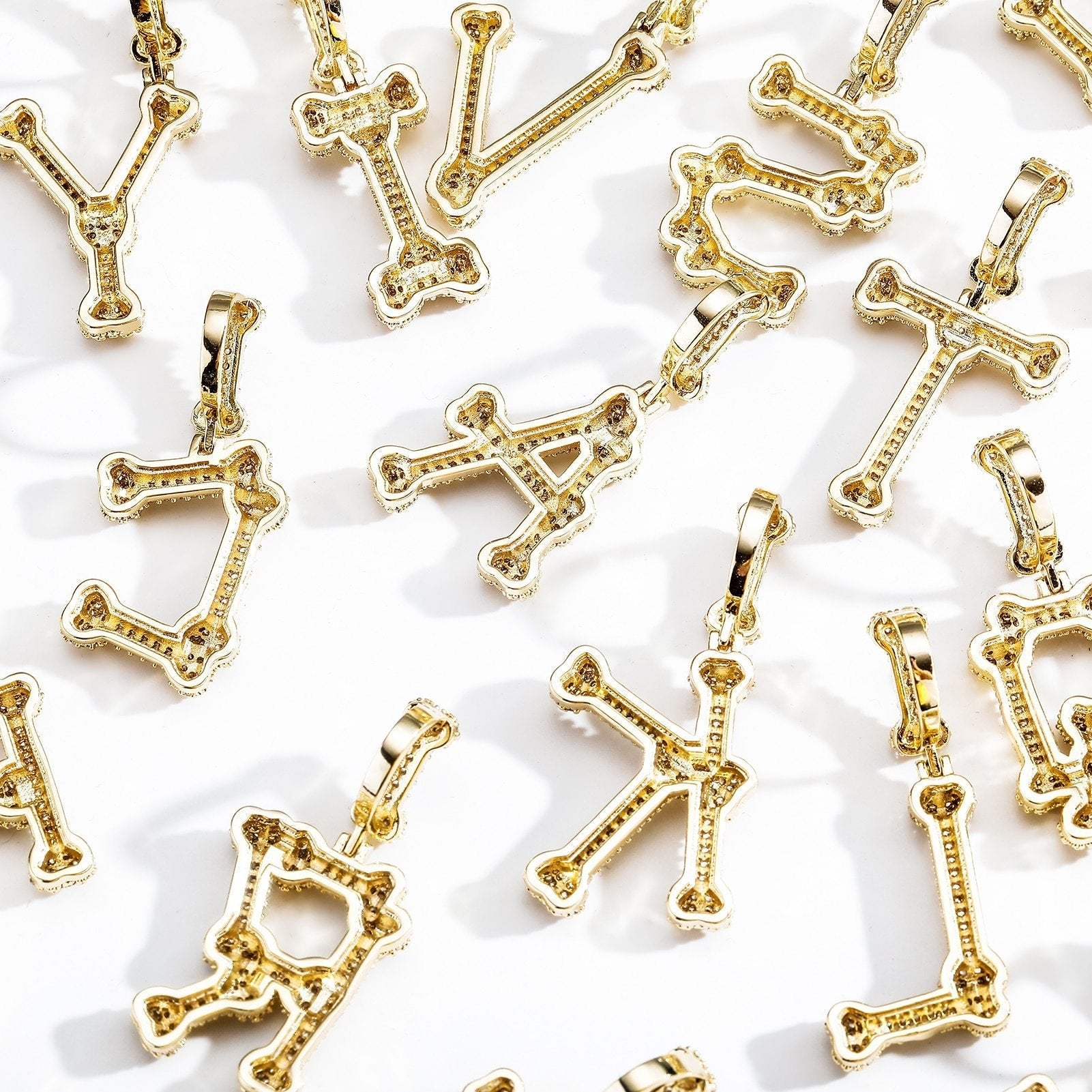 Bone Letter Pendant 14K - ICECI