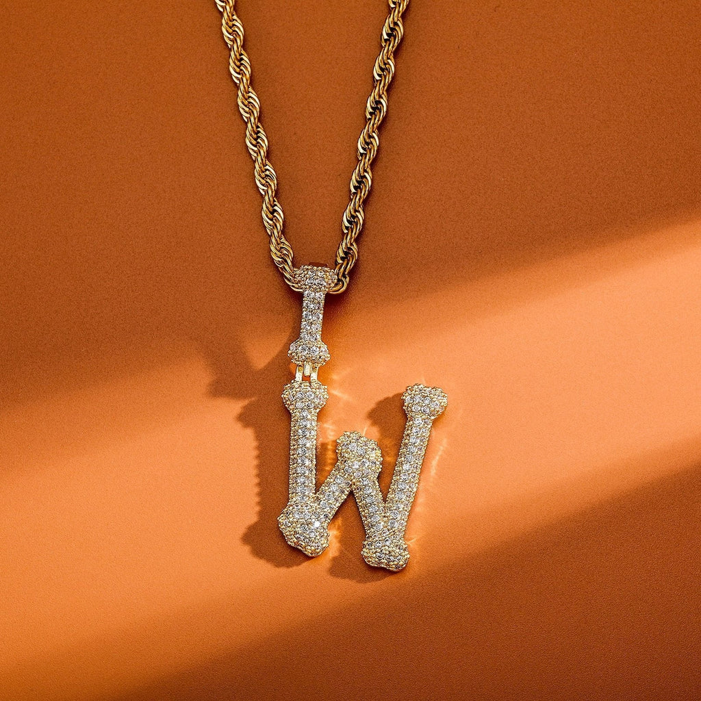 Bone Letter Pendant 14K - ICECI