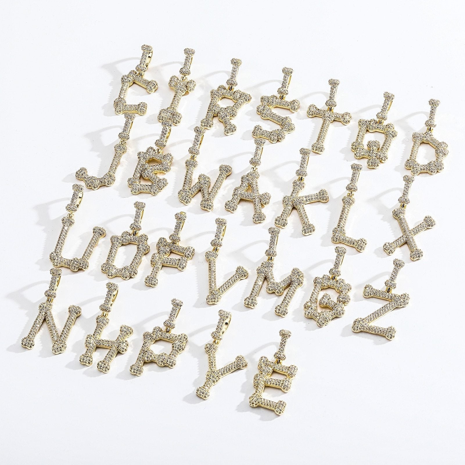 Bone Letter Pendant 14K - ICECI