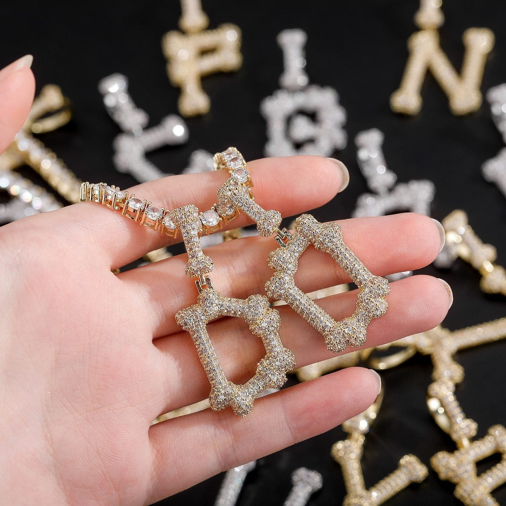 Bone Letter Pendant 14K - ICECI