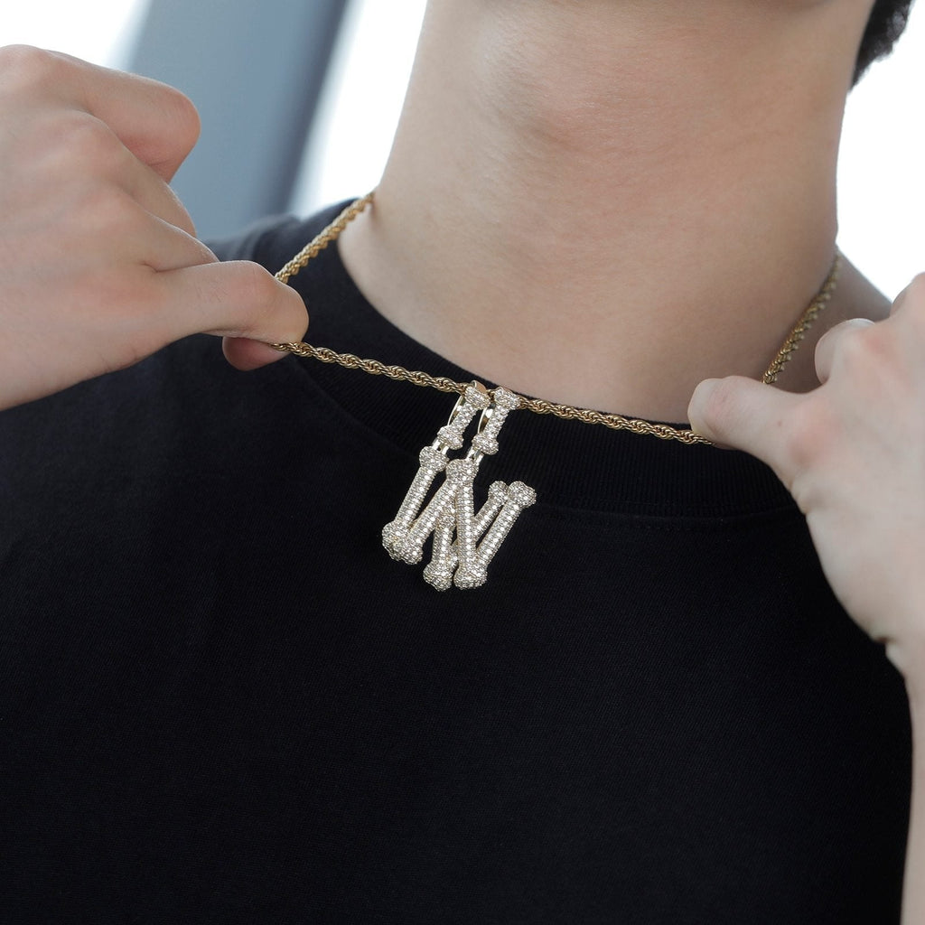 Bone Letter Pendant 14K - ICECI