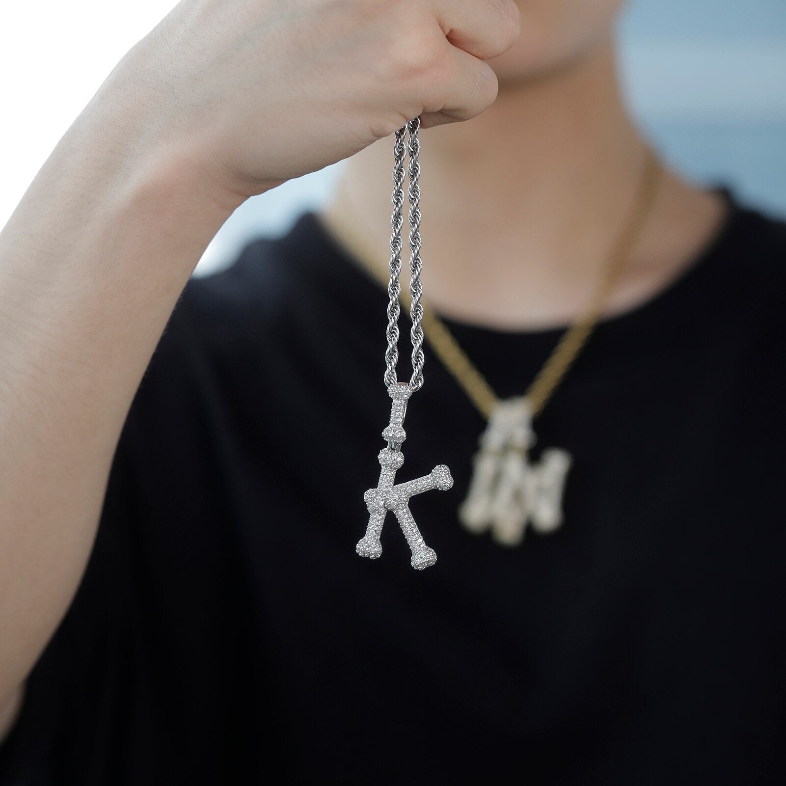 Bone Letter Pendant 14K - ICECI