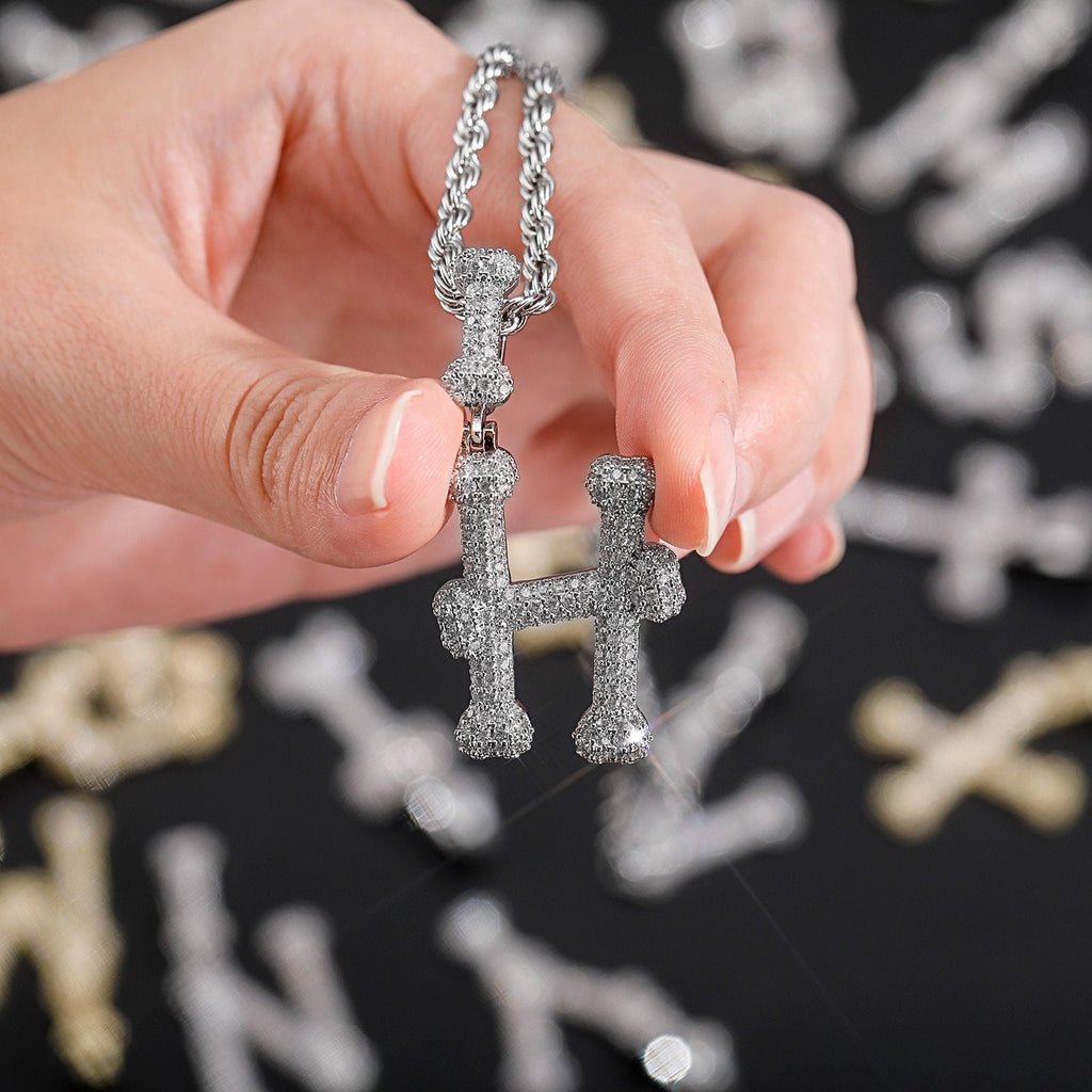Bone Letter Pendant 14K - ICECI