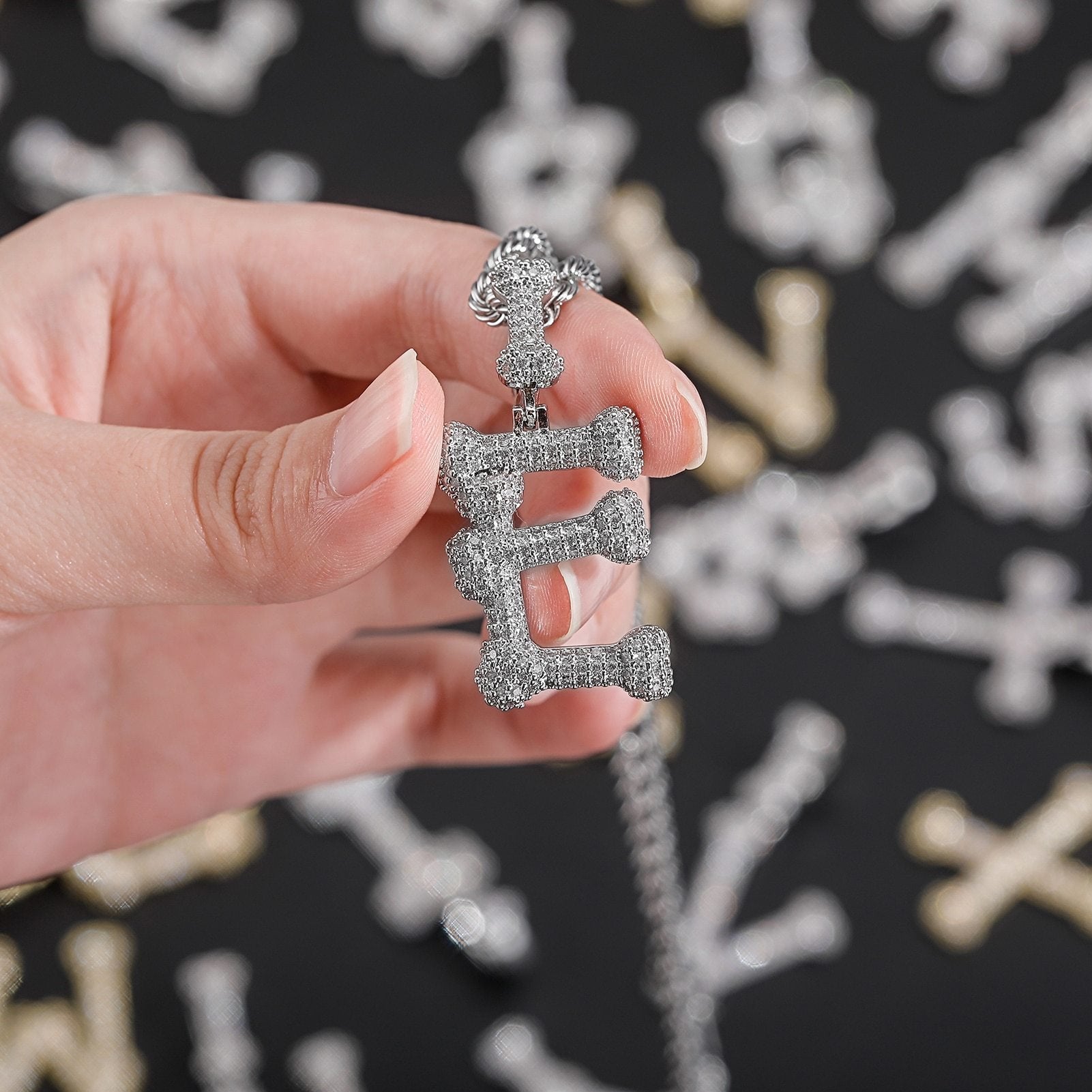 Bone Letter Pendant 14K - ICECI