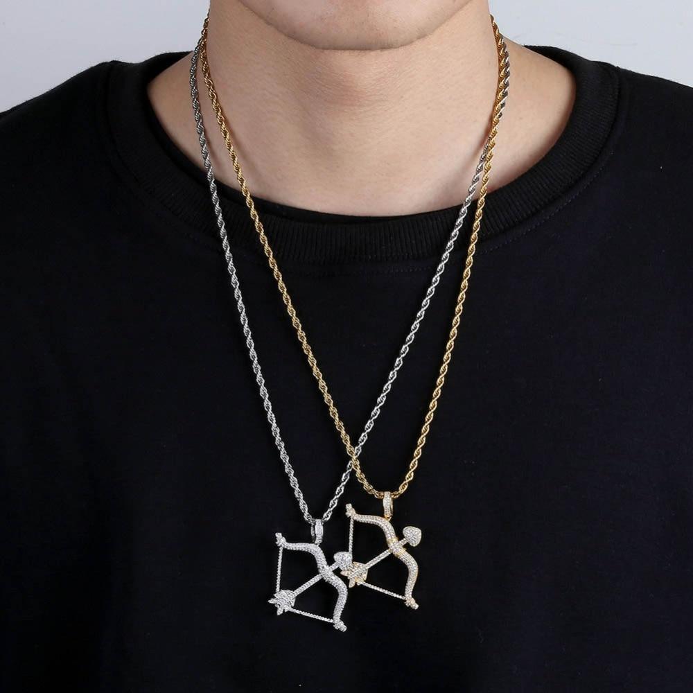 Bow & Arrow Pendant 18K - ICECI