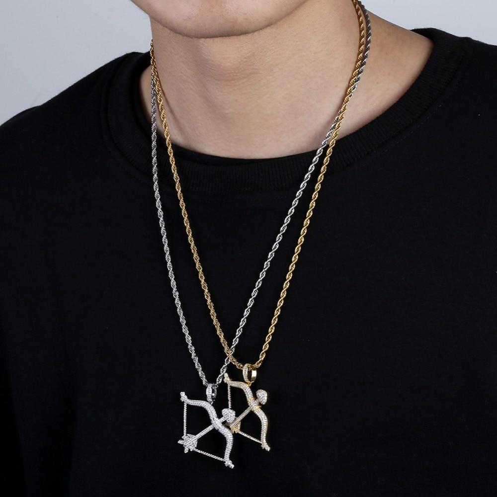 Bow & Arrow Pendant 18K - ICECI