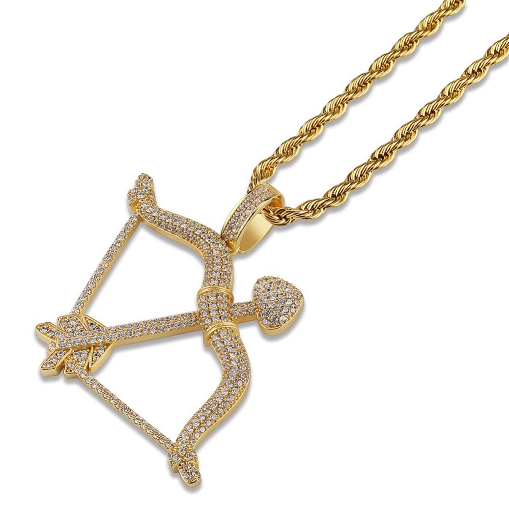 Bow & Arrow Pendant 18K - ICECI