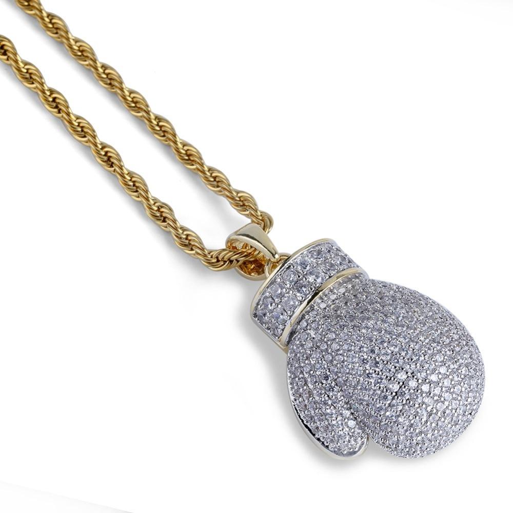 Boxing Glove Pendant 18K - ICECI