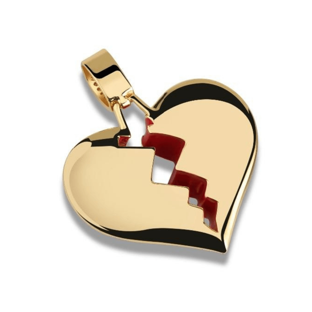 Broken Heart Pendant 18K - ICECI