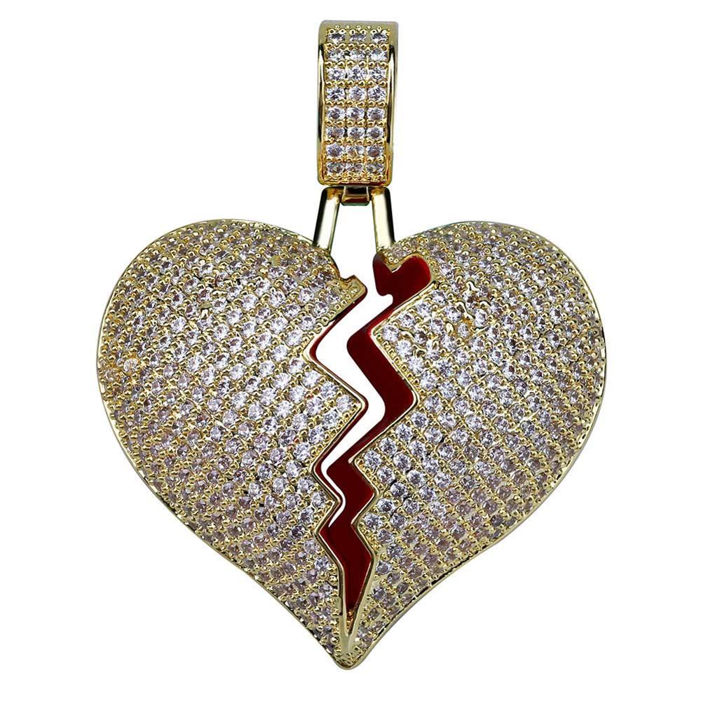 Broken Heart Pendant 18K - ICECI