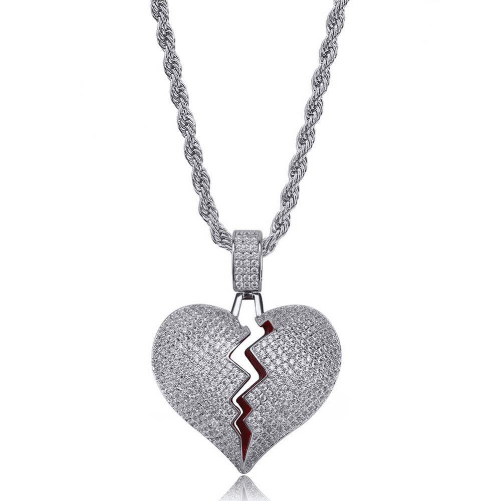 Broken Heart Pendant 18K - ICECI