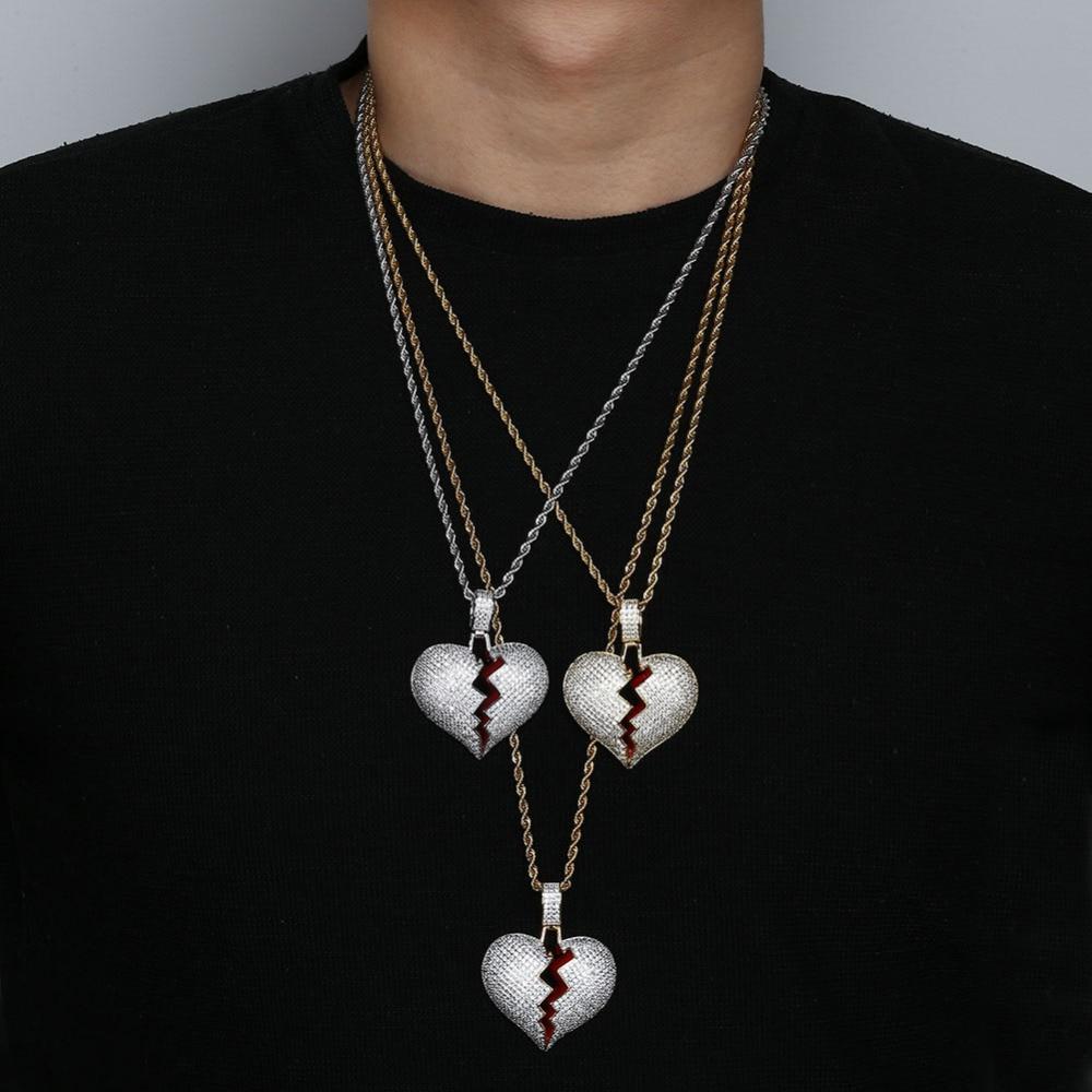 Broken Heart Pendant 18K - ICECI