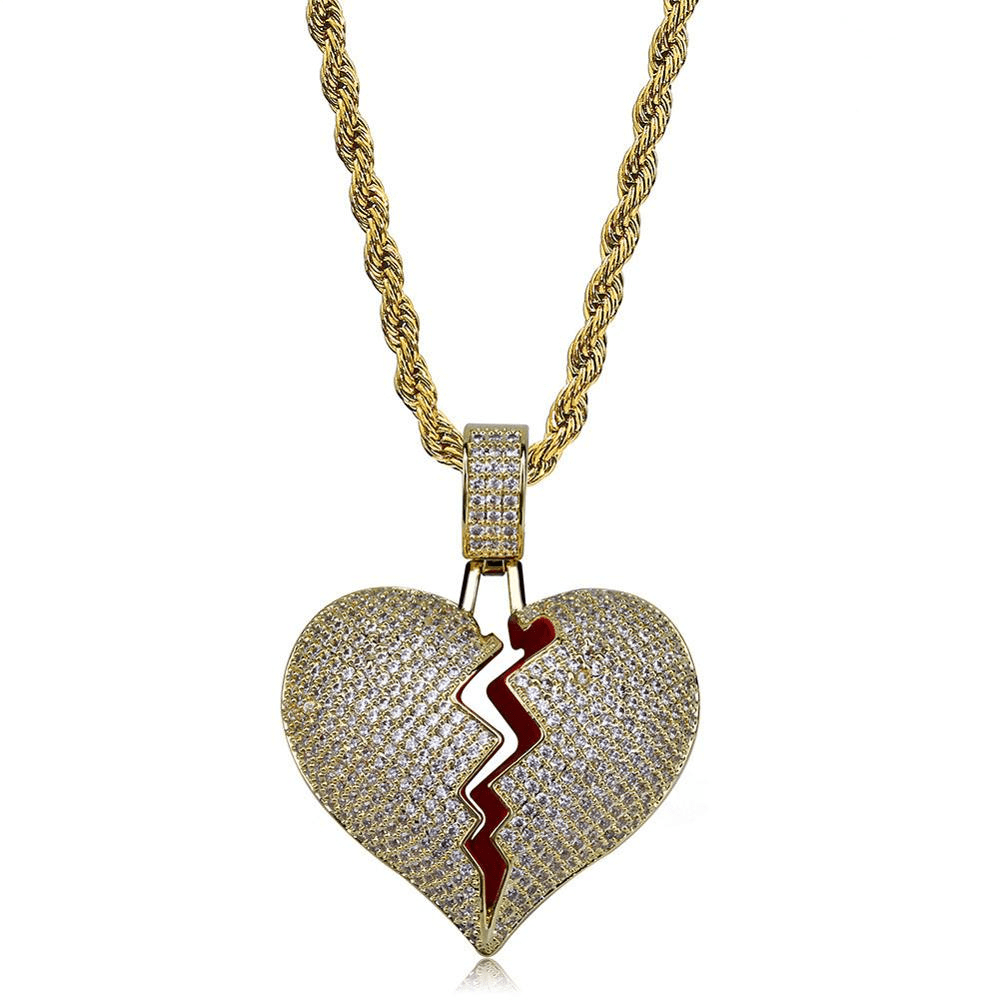 Broken Heart Pendant 18K - ICECI
