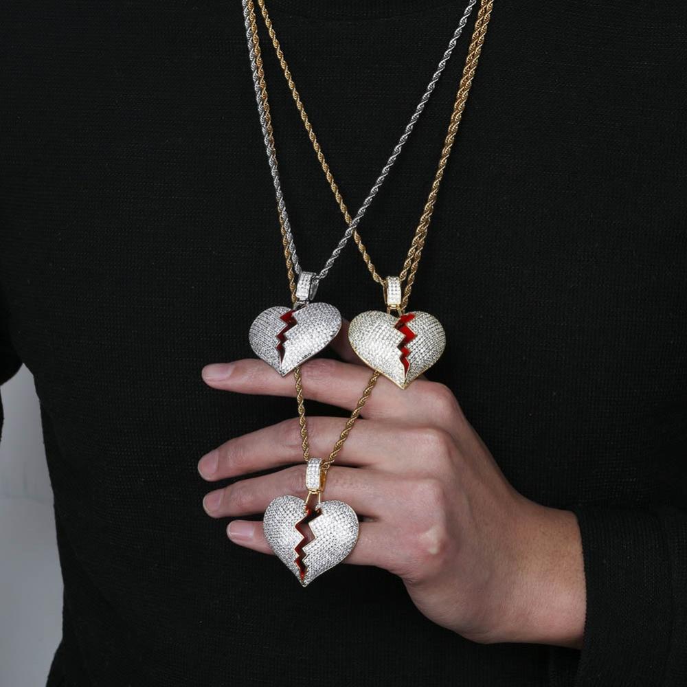 Broken Heart Pendant 18K - ICECI