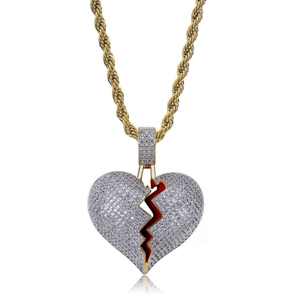 Broken Heart Pendant 18K - ICECI