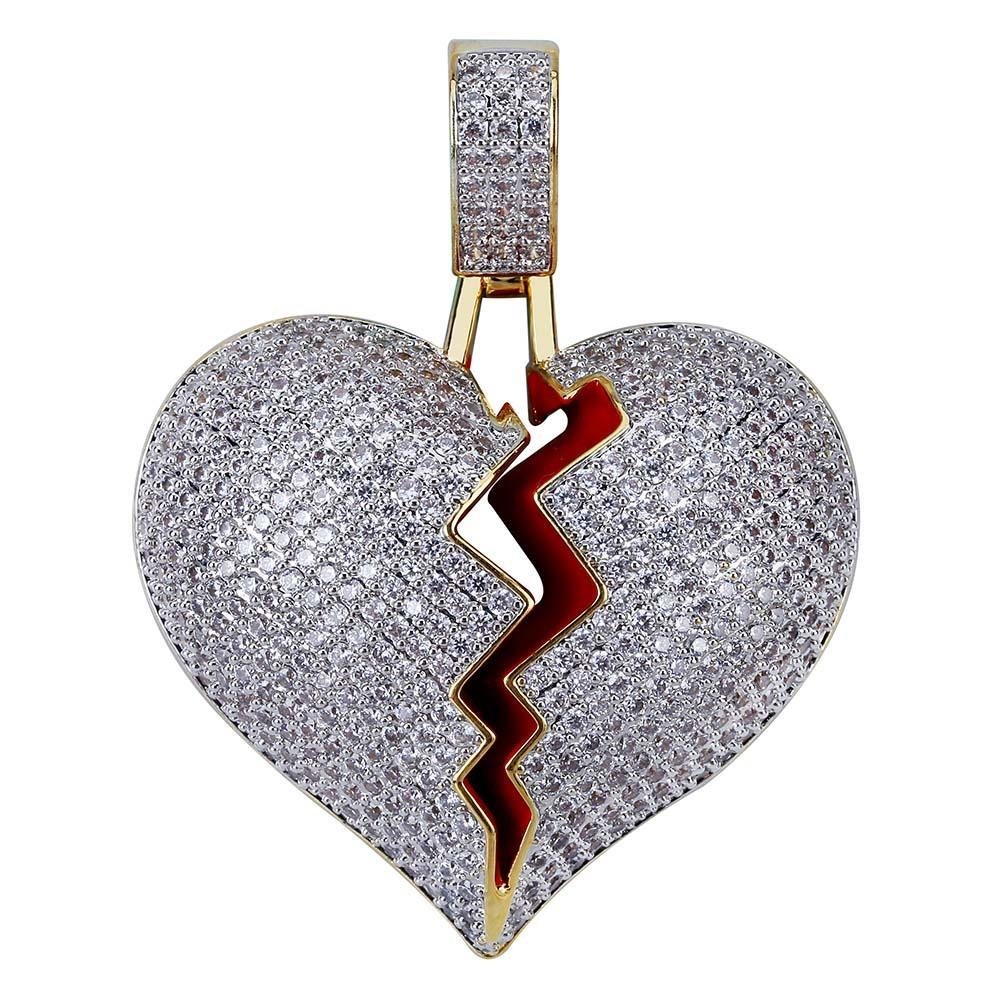 Broken Heart Pendant 18K - ICECI